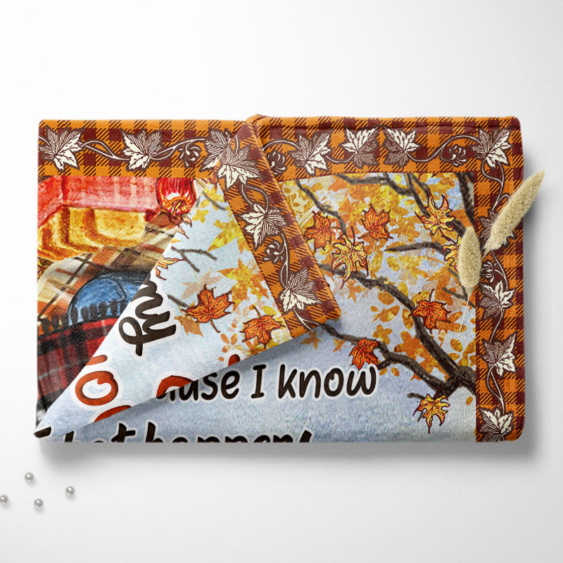 Autumn Flannel Bestie I Love You - Personalized Custom Blanket