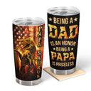 Wander Prints Gift For Dad - Papa Saurus - 20oz Insulated Tumbler - Father's Day Birthday Gift AZCS