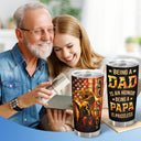 Wander Prints Gift For Dad - Papa Saurus - 20oz Insulated Tumbler - Father's Day Birthday Gift AZCS