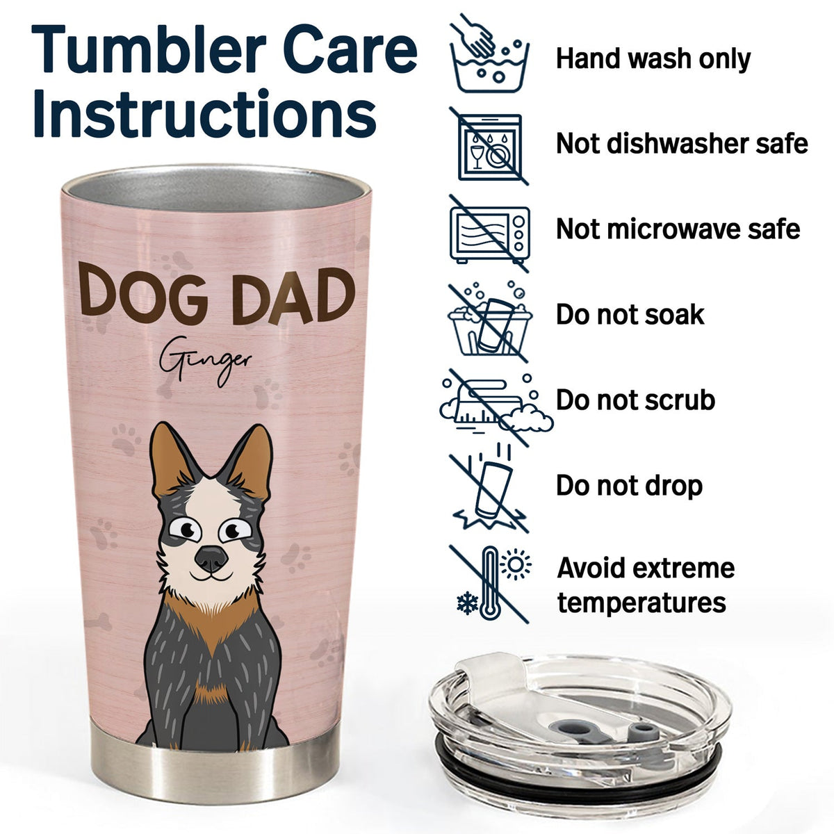 Tu es mon humain préféré - Cadeau pour les amoureux des chiens et des animaux - Gobelet personnalisé