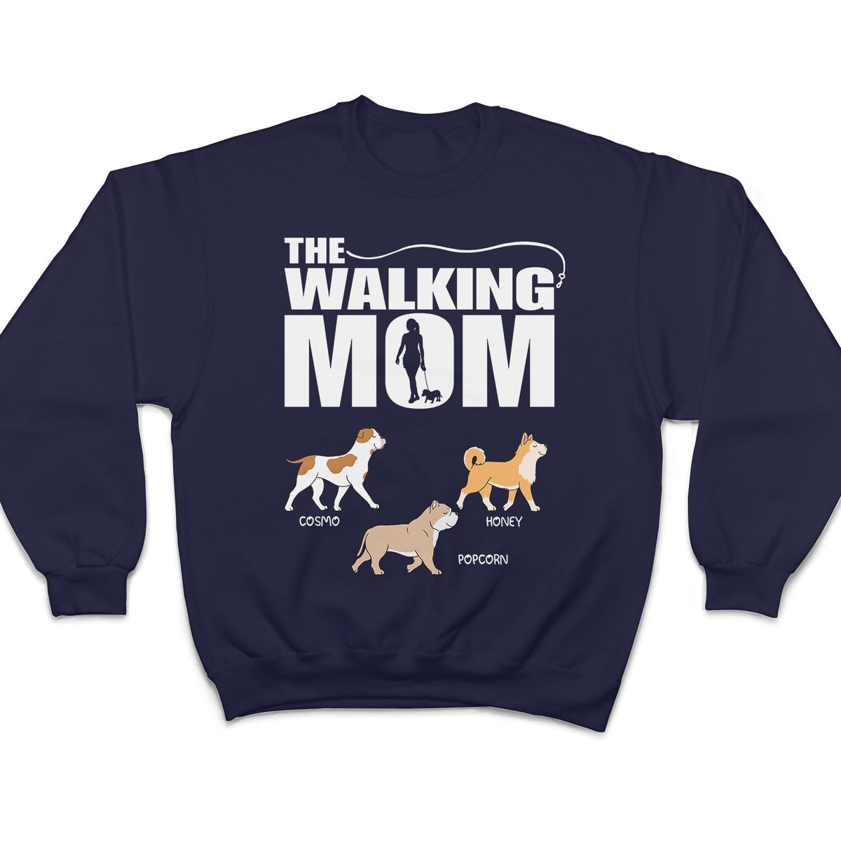 The Walking Dog Dad Mom - Gift For Pet Lovers - Personalized T Shirt