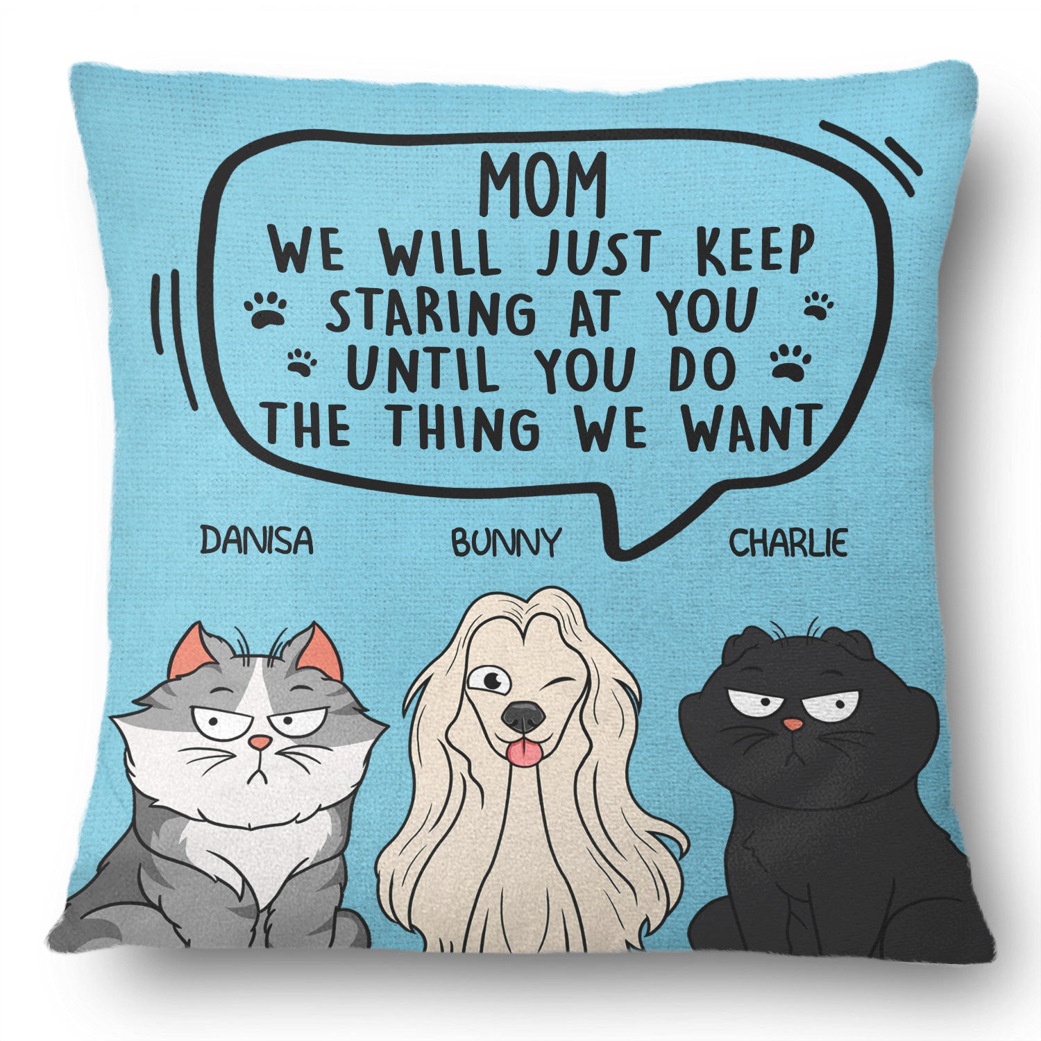 Hockey MOM throw pillow