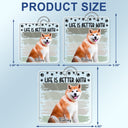 Custom Photo Life Is Better With Dog Cat - Gift For Pet Lovers - Personalized Acrylic Car Hanger