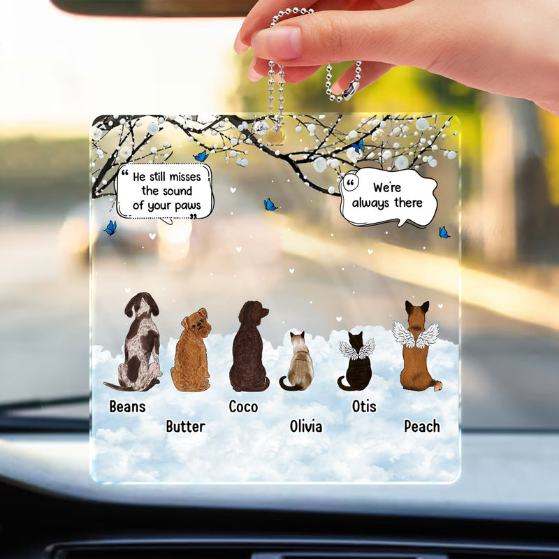 We Still Talk About You - Memorial Gift For Pet Lovers - Personalized Acrylic Car Hanger