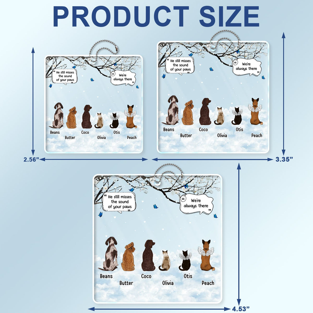 We Still Talk About You - Memorial Gift For Pet Lovers - Personalized Acrylic Car Hanger