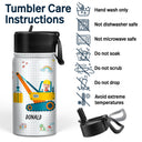 Custom Photo Vehicle I'm Kind Smart Brave Confident - Gift For Kid - Personalized Kids Water Bottle