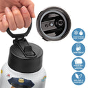 Custom Photo Dream Job I'm Kind Smart Brave Confident - Gift For Kid - Personalized Kids Water Bottle