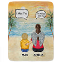 I Miss You I Know - Memorial Gift For Family, Friends, Siblings - Personalized Fleece Blanket, Sherpa Blanket