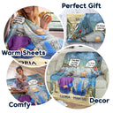 I Miss You I Know - Memorial Gift For Family, Friends, Siblings - Personalized Fleece Blanket, Sherpa Blanket