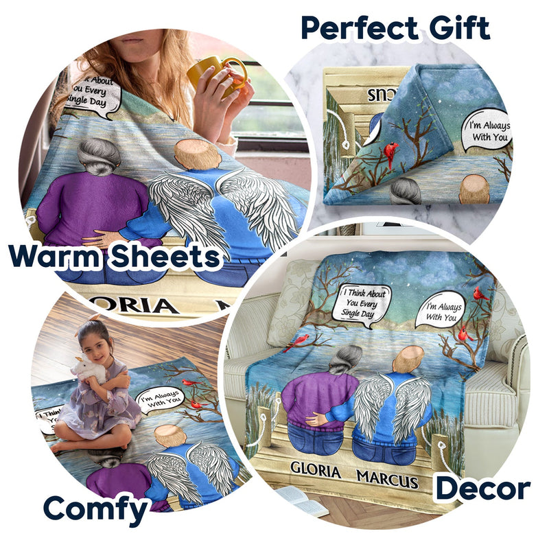 I Miss You I Know - Memorial Gift For Family, Friends, Siblings - Personalized Fleece Blanket, Sherpa Blanket