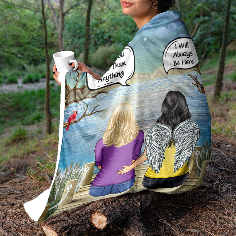 I Miss You I Know - Memorial Gift For Family, Friends, Siblings - Personalized Fleece Blanket, Sherpa Blanket