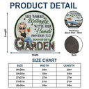 Beware A Crazy Plant Lady Lives Here - Gift For Garden Lovers - Personalized Custom Shaped Doormat