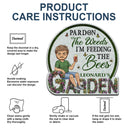 Beware A Crazy Plant Lady Lives Here - Gift For Garden Lovers - Personalized Custom Shaped Doormat