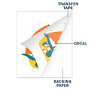 Custom Photo Funny Kid Vehicle - Gift For Children, Grandkids, Parents, Grandparents - Personalized Decor Decal