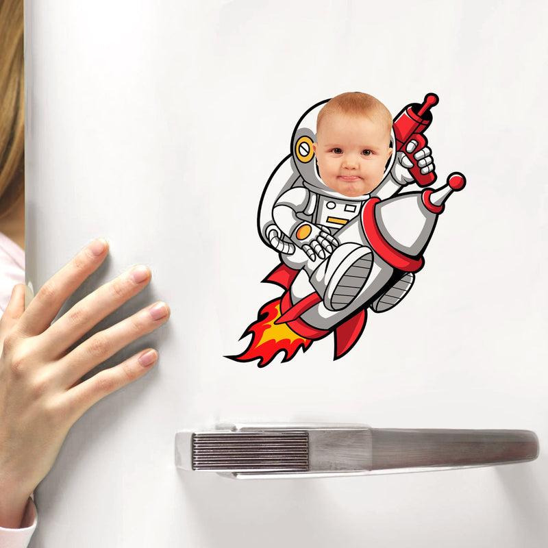 Custom Photo Funny Kid Vehicle - Gift For Children, Grandkids, Parents, Grandparents - Personalized Decor Decal