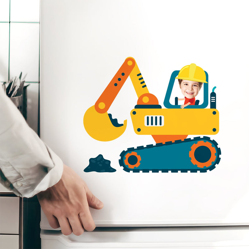 Custom Photo Funny Kid Vehicle - Gift For Children, Grandkids, Parents, Grandparents - Personalized Decor Decal