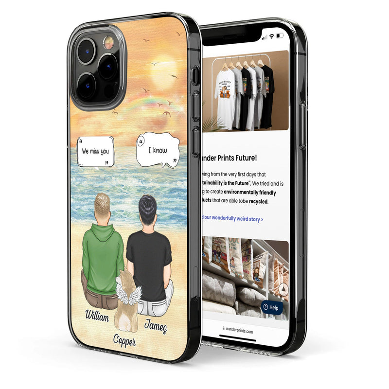 I Miss You I Know - Memorial Gift For Pet Lovers, Dog Mom, Dog Dad, Cat Mom, Cat Dad - Personalized Clear Phone Case