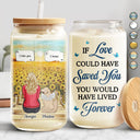 Tu me manques, je sais - Cadeau commémoratif pour les amoureux des animaux, maman chien, papa chien, maman chat, papa chat - Canette en verre transparent personnalisée