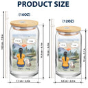 I Miss You I Know - Memorial Gift For Pet Lovers, Dog Mom, Dog Dad, Cat Mom, Cat Dad - Personalized Clear Glass Can