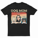 Maman chien - Cadeau amusant pour les amoureux des chiens et des animaux - T-shirt personnalisé