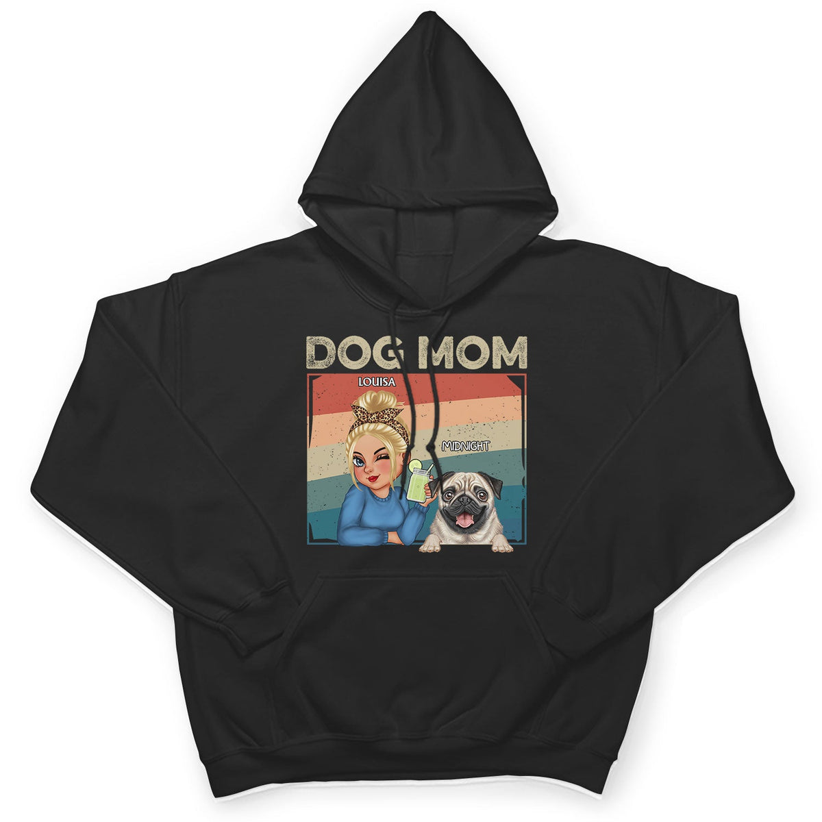Maman chien - Cadeau amusant pour les amoureux des chiens et des animaux - T-shirt personnalisé
