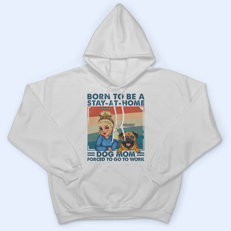 Maman chien au foyer - Cadeau amusant pour les amoureux des chiens et des animaux - T-shirt personnalisé