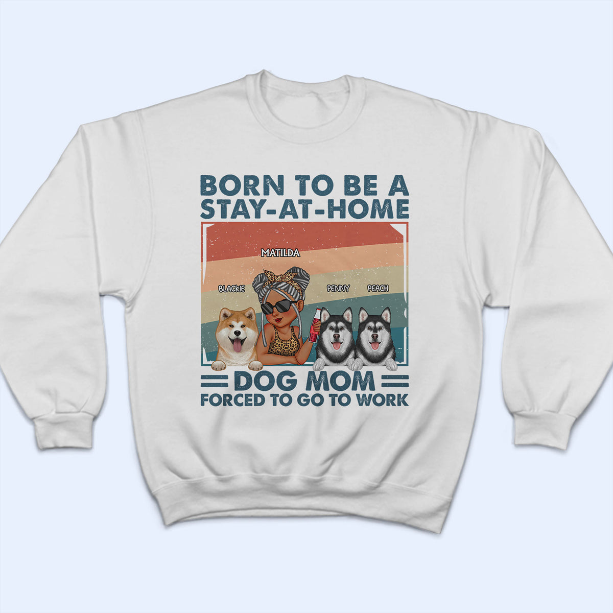 Stay At Home Dog Mom Funny Gift For Dog Lovers Pet Lovers Persona Wander Prints