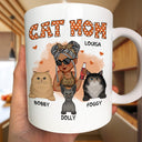 Cat Mom - Funny Gift For Cat Lovers, Pet Lovers - Personalized Mug