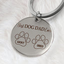 Best Dog Mom Ever - Gift For Dog Lovers, Cat Lovers, Dog Mom, Dog Dad - Personalized Keyring