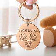 Best Dog Mom Ever - Gift For Dog Lovers, Cat Lovers, Dog Mom, Dog Dad - Personalized Keyring