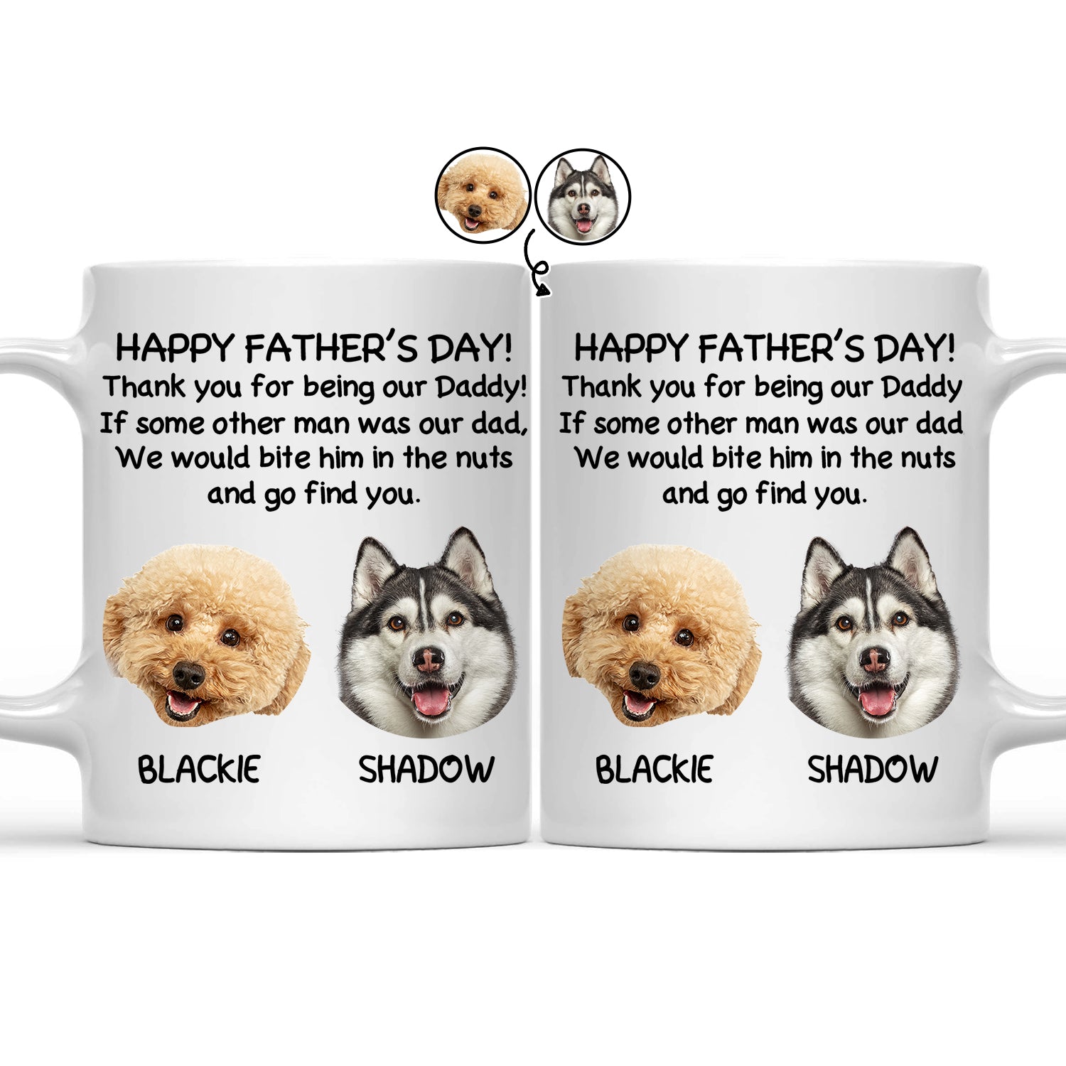 Custom Photo Thank You For Being My Daddy - Personalized Mug