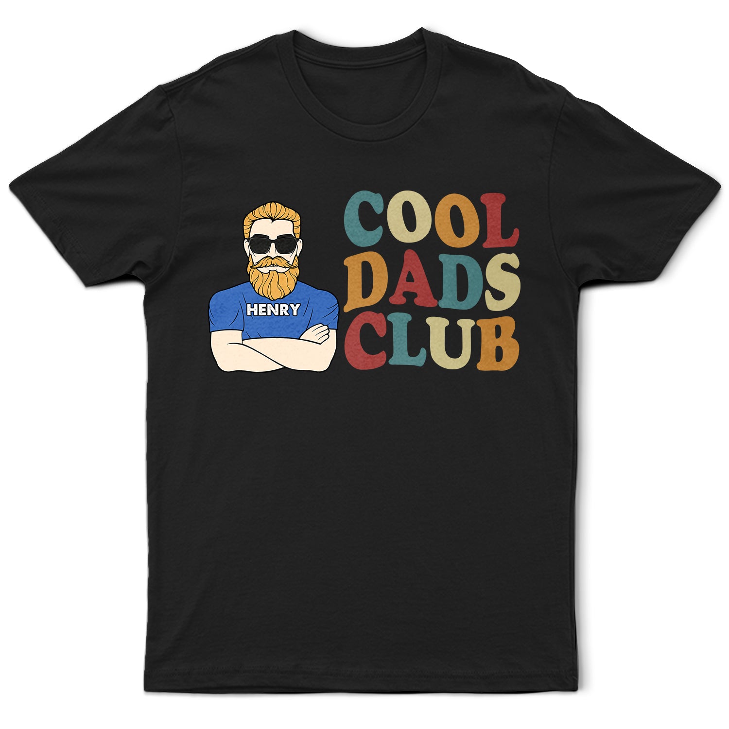Cool Dads Club Retro - Personalized T Shirt
