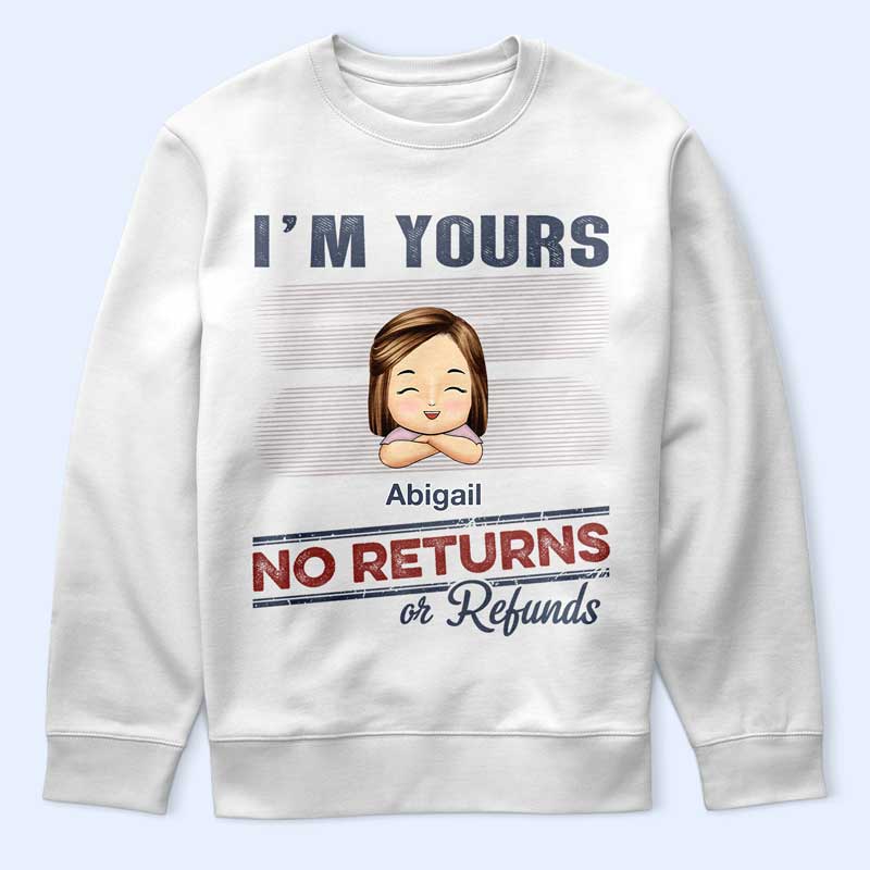 No Returns Or Refunds Chibi Grandkids - Personalized T Shirt
