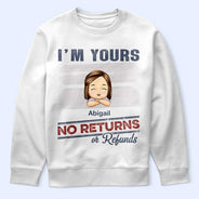 No Returns Or Refunds Chibi Grandkids - Personalized T Shirt