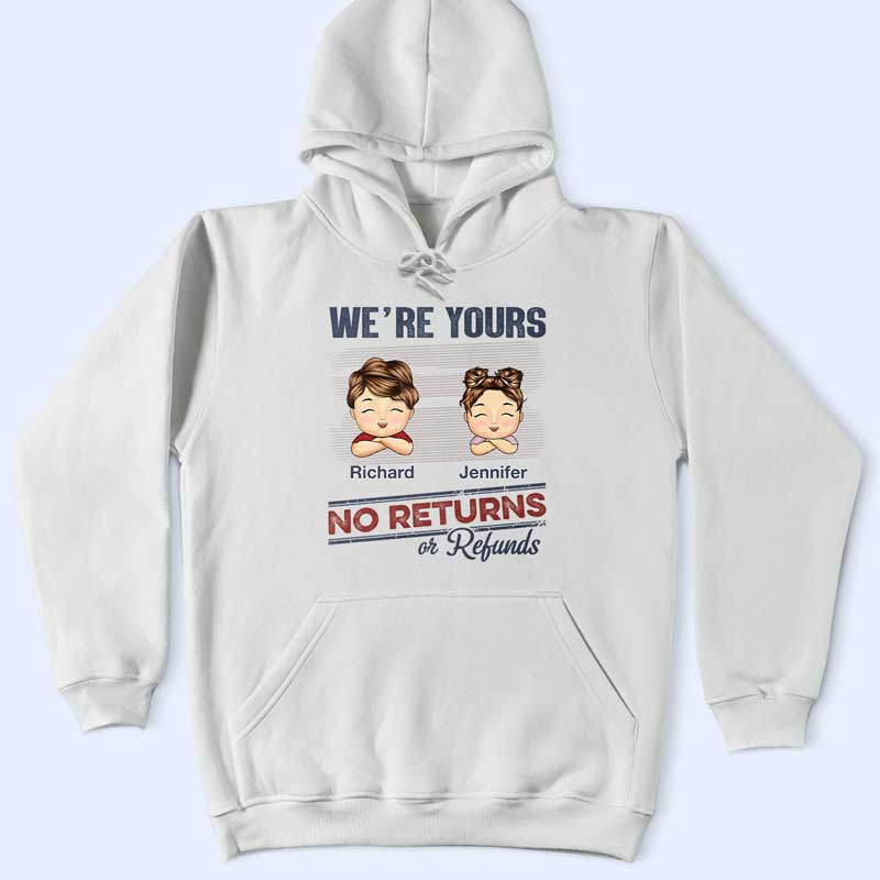 No Returns Or Refunds Chibi Grandkids - Personalized T Shirt