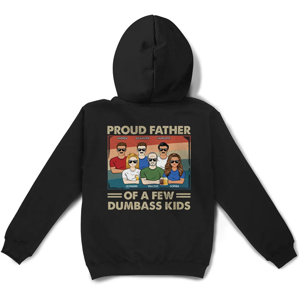 Proud Dad Of A Few Kids - Personalized T Shirt