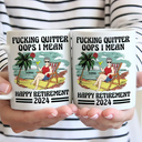 Oops I Mean Happy Retirement Vintage - Personalized Mug