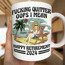 Oops I Mean Happy Retirement Vintage - Personalized Mug
