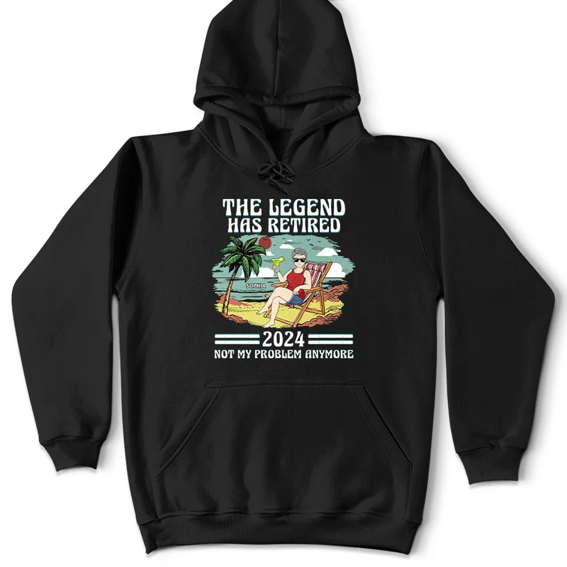 The Legend Has Retired Not My Problem Anymore Vintage - Personalized T Shirt