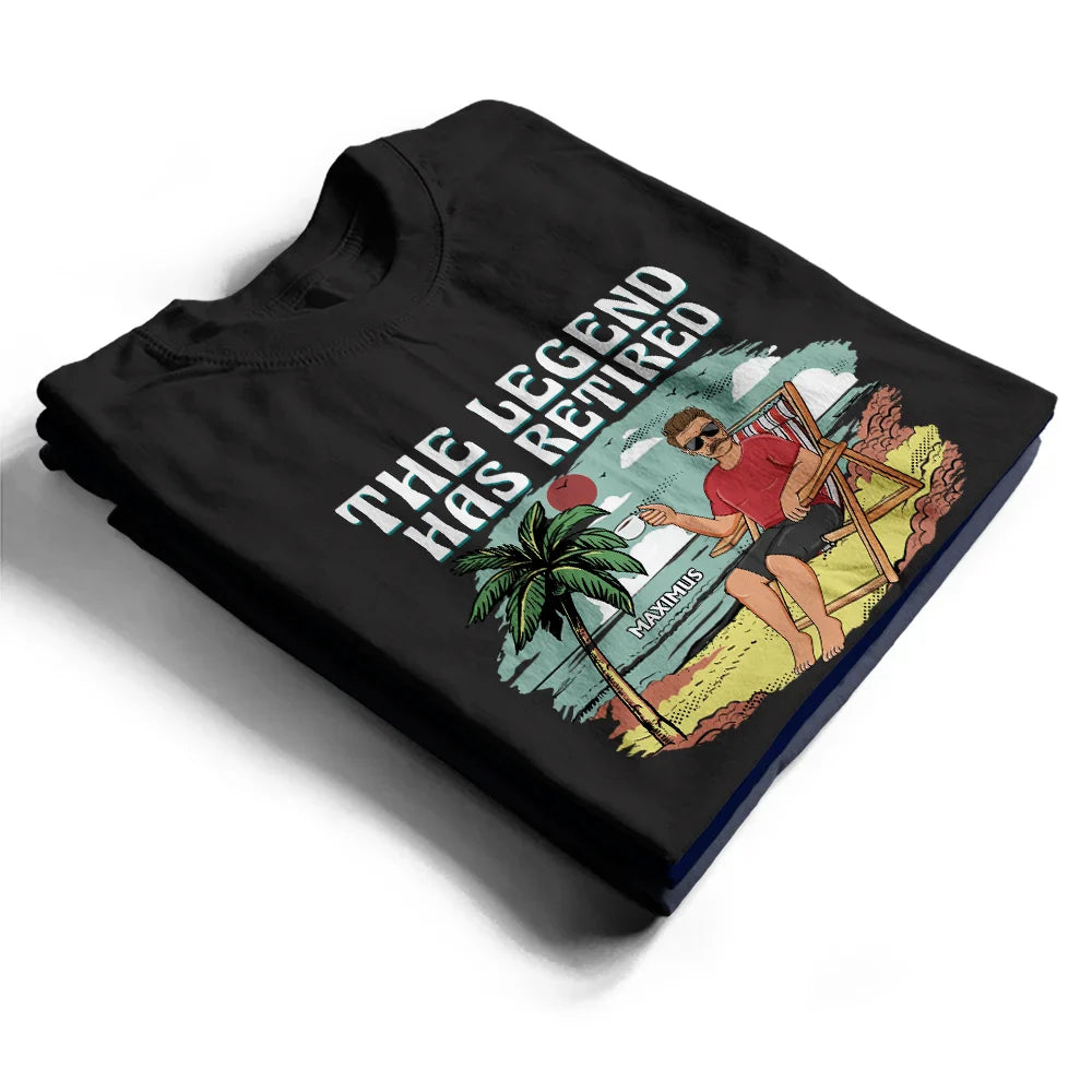 The Legend Has Retired Not My Problem Anymore Vintage - Personalized T Shirt