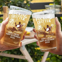 Retirement, Beach, Summer, Gift For Yourself, Funny - Oops I Mean Happy Retirement - Personalised Beer Glass