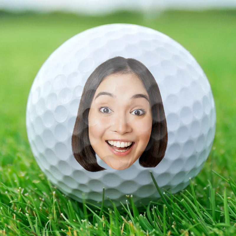 Custom Photo I Love It When My Wife Lets Me Go Golfing - Personalized Golf Ball