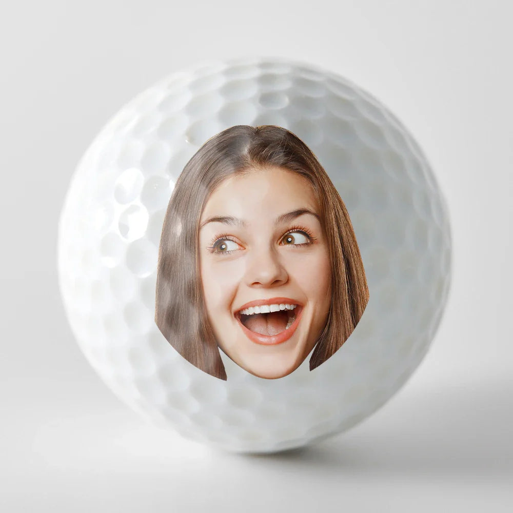Custom Photo I Love It When My Wife Lets Me Go Golfing - Personalized Golf Ball