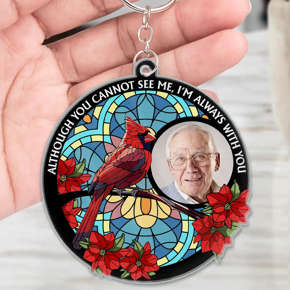 Custom Photo I'll Carry You With Me Memorial - Personalized Acrylic Keychain