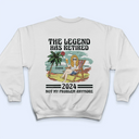 The Legend Has Retired Vintage Backside - Personalized T Shirt