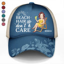 Beach Hair Don't Care Cartoon - Personalized Classic Cap