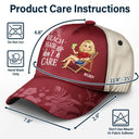 Beach Hair Don't Care Cartoon - Personalized Classic Cap