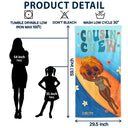 Retro Cousin Crew Chibi Sister Brother - Personalized Beach Towel