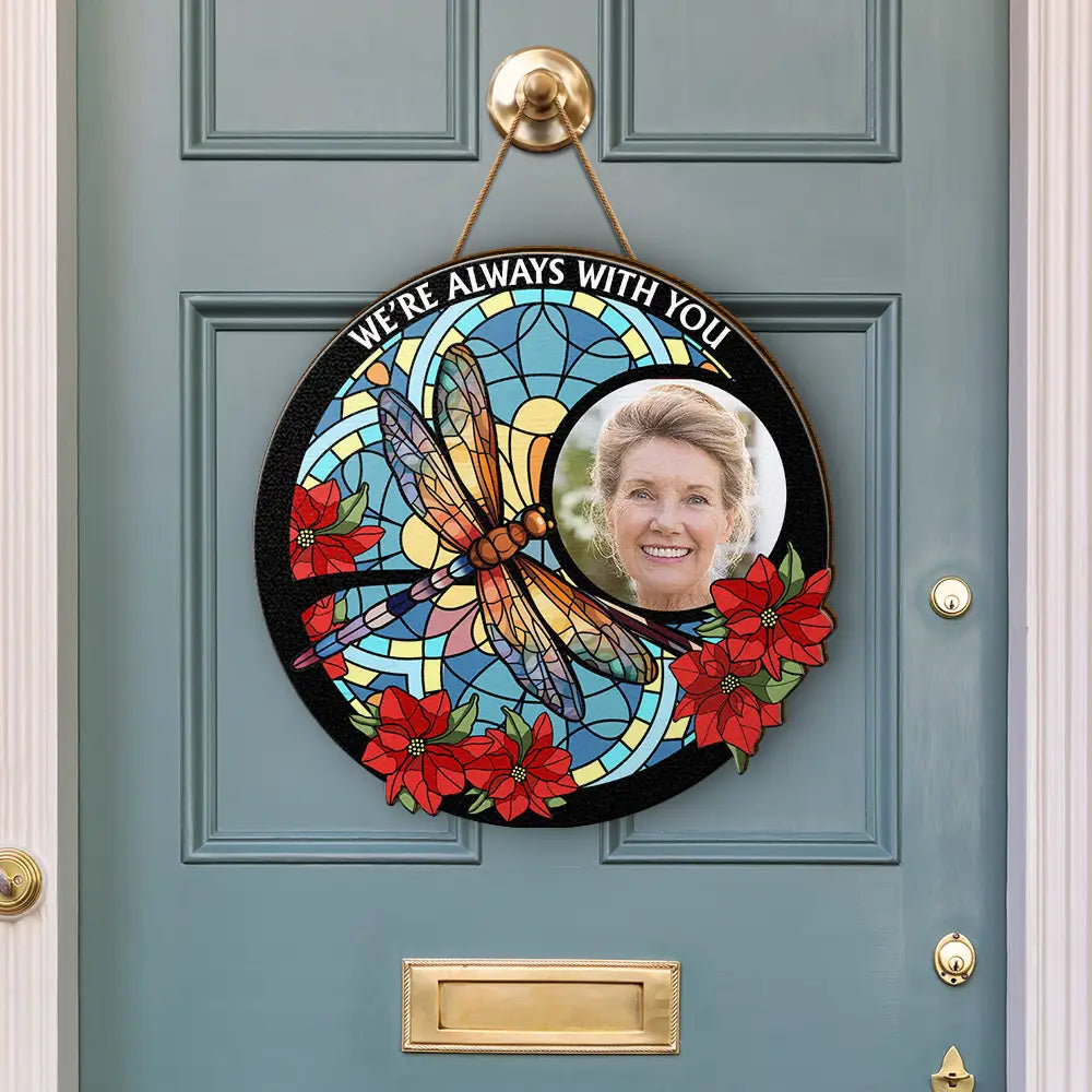 Custom Photo I'm Always With You Memorial - Personalized Custom Shaped Wood Sign