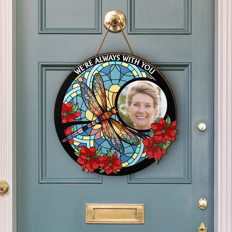 Custom Photo I'm Always With You Memorial - Personalized Custom Shaped Wood Sign